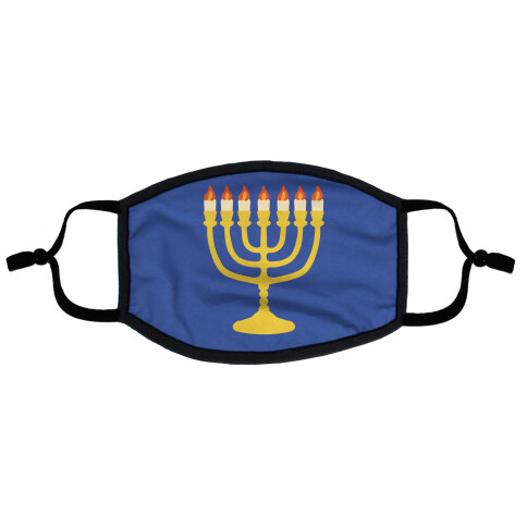 Menorah Mask Flat Face Mask