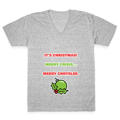 Merry Chrysler V-Neck Tee Shirt