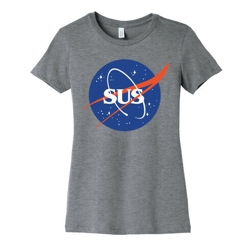 Sus Nasa Logo Parody Womens T-Shirt