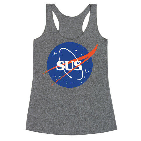 Sus Nasa Logo Parody Racerback Tank Top