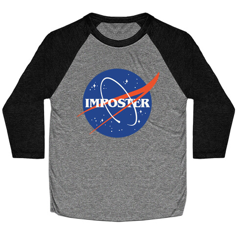 Imposter Nasa Logo Parody Baseball Tee