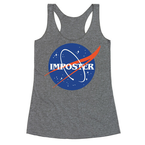 Imposter Nasa Logo Parody Racerback Tank Top