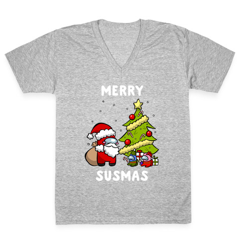 Merry Susmas V-Neck Tee Shirt