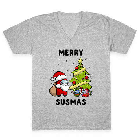 Merry Susmas V-Neck Tee Shirt