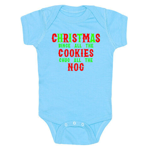 Christmas Cookies N' Nog Baby One-Piece