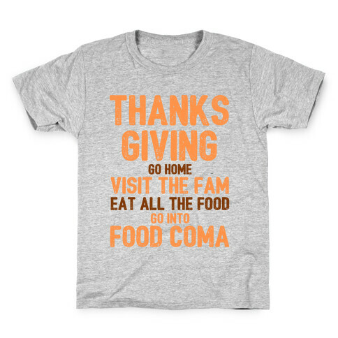 Thanksgiving Foodie Kids T-Shirt