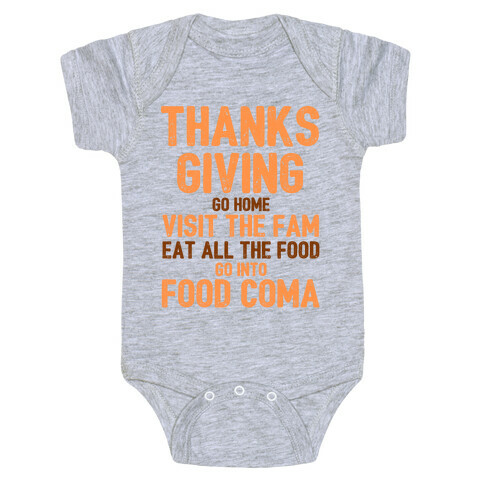 Thanksgiving Foodie Baby One-Piece