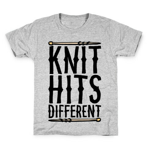 Knit Hits Different  Kids T-Shirt