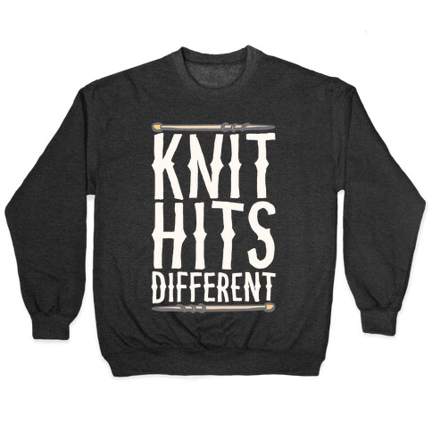 Knit Hits Different White Print Pullover