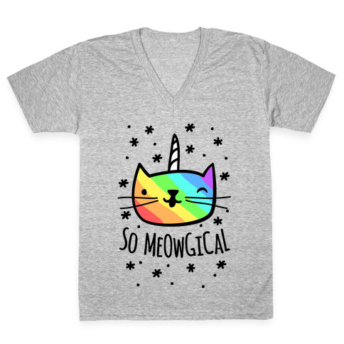 So Meowgical V-Neck Tee Shirt