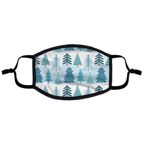 Christmas Tree Pattern Flat Face Mask