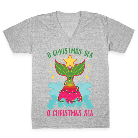 O Christmas Sea, O Christmas Sea V-Neck Tee Shirt