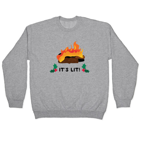 It's Lit! Yule Log Pullover