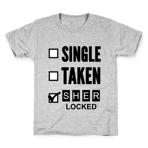 Single Taken Sherlocked Kids T-Shirt