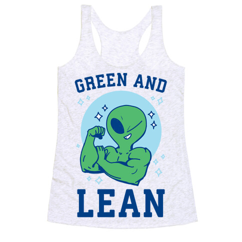 Green and Lean Racerback Tank Top