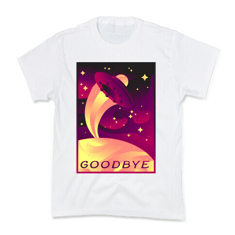 Goodbye Earth Travel Poster Kids T-Shirt