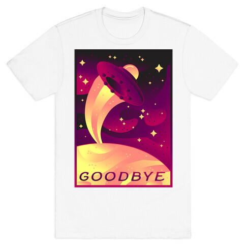 Goodbye Earth Travel Poster T-Shirt