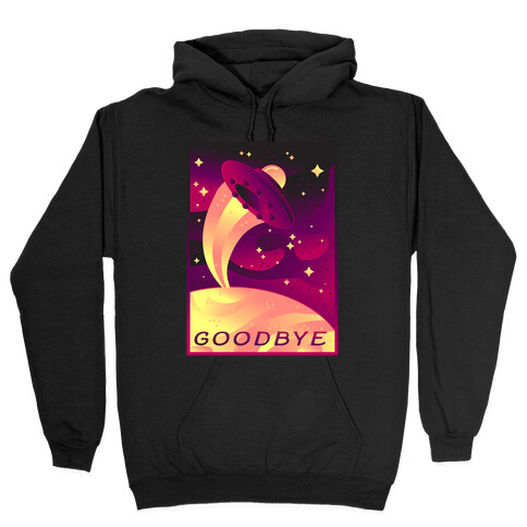 Goodbye Earth Travel Poster Hooded Sweatshirt