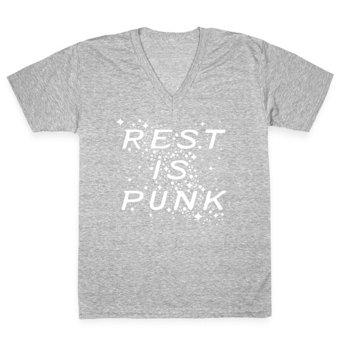 Rest is Punk V-Neck Tee Shirt