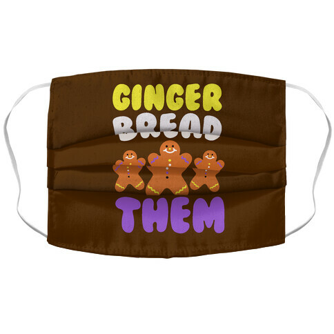 Ginger Bread Them Accordion Face Mask