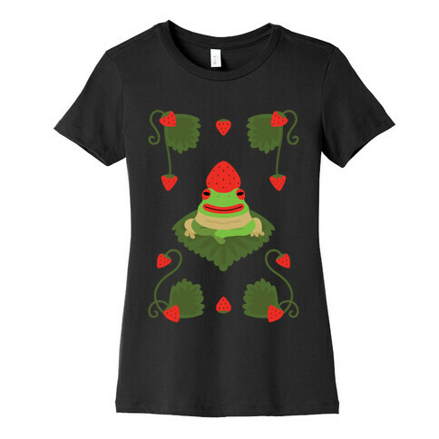 Strawberry Frog Womens T-Shirt