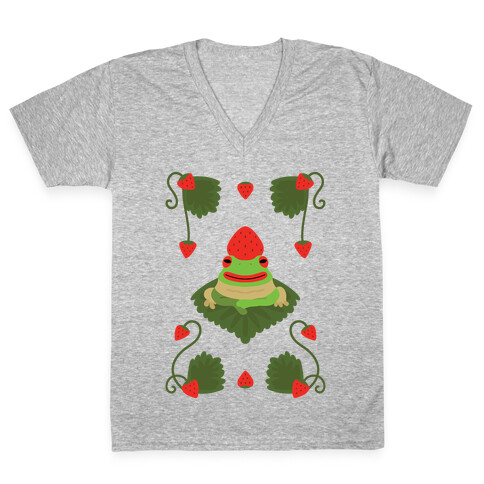 Strawberry Frog V-Neck Tee Shirt