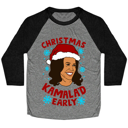 Christmas Kamala'd Early Baseball Tee