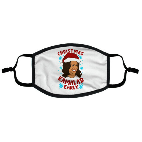 Christmas Kamala'd Early Flat Face Mask