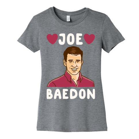 Joe Baedon Parody White Print Womens T-Shirt