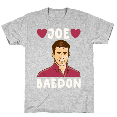 Joe Baedon Parody White Print T-Shirt