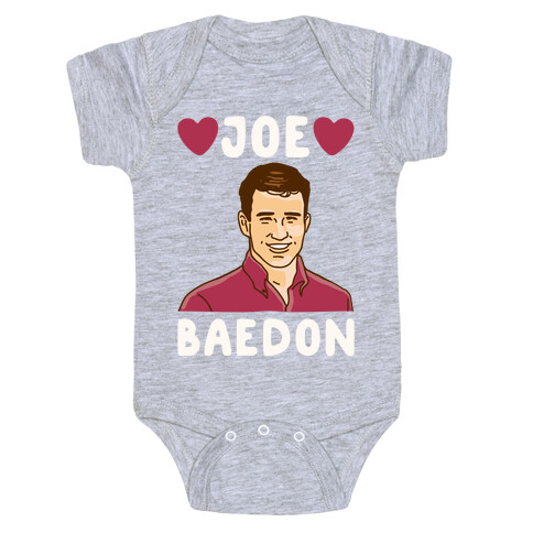 Joe Baedon Parody White Print Baby One-Piece