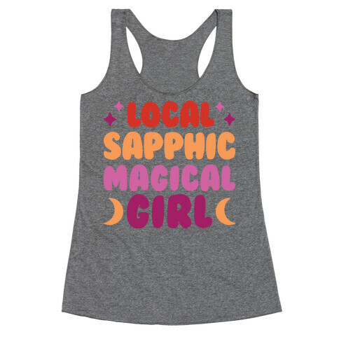 Local Sapphic Magical Girl Racerback Tank Top