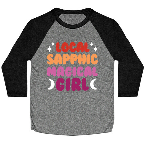 Local Sapphic Magical Girl Baseball Tee