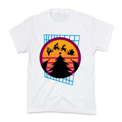 Synthwave Christmas Kids T-Shirt