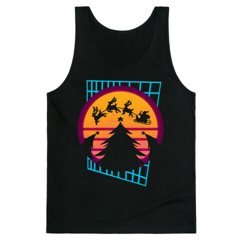 Synthwave Christmas Tank Top