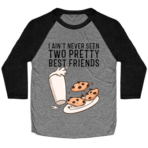 Best Friends Milk N' Cookies Baseball Tee