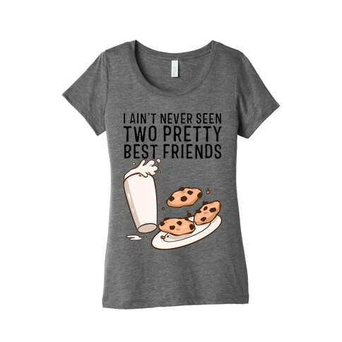 Best Friends Milk N' Cookies Womens T-Shirt