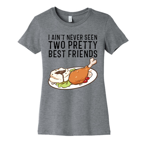 Best Friends Turkey N' Mashed Potatoes Womens T-Shirt