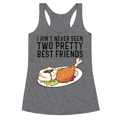 Best Friends Turkey N' Mashed Potatoes Racerback Tank Top