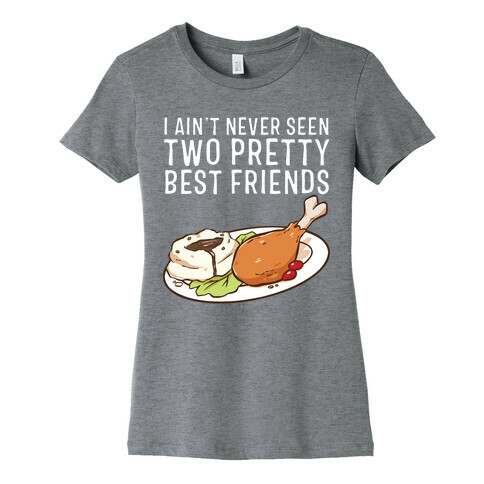 Best Friends Turkey N' Mashed Potatoes Womens T-Shirt
