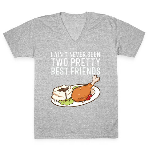 Best Friends Turkey N' Mashed Potatoes V-Neck Tee Shirt