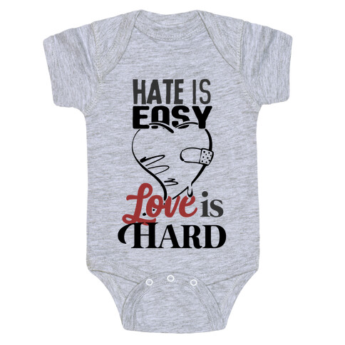 Love Is Hard Baby One-Piece