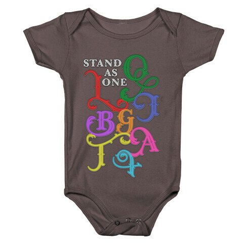 LGBTQIA+ Stand As One Baby One-Piece