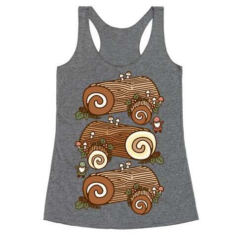 Holiday Yule Logs Racerback Tank Top