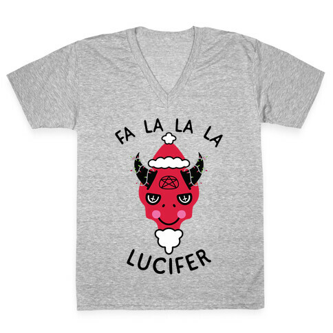 Fa La La La Lucifer V-Neck Tee Shirt