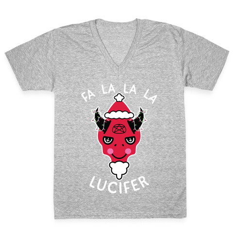 Fa La La La Lucifer V-Neck Tee Shirt