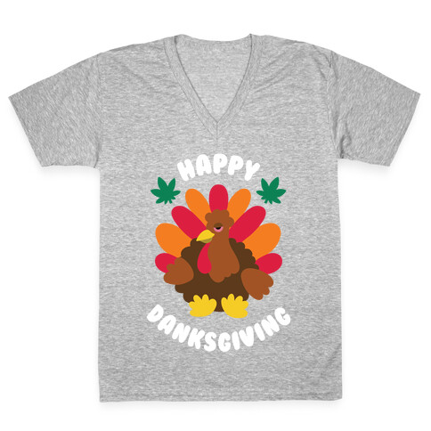 Happy Danksgiving V-Neck Tee Shirt