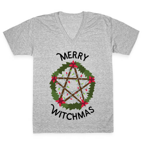 Merry Witchmas V-Neck Tee Shirt