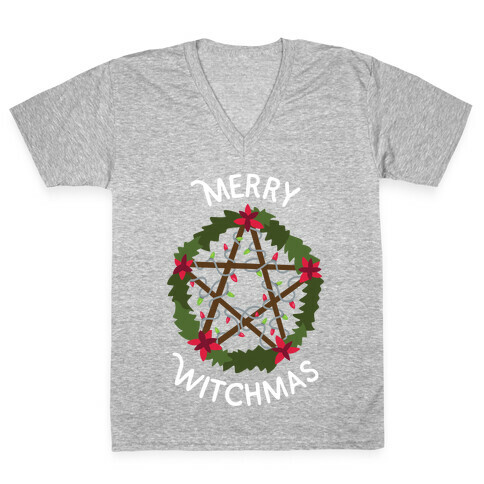 Merry Witchmas V-Neck Tee Shirt