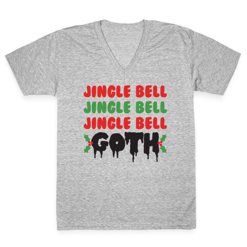 Jingle Bell Goth V-Neck Tee Shirt